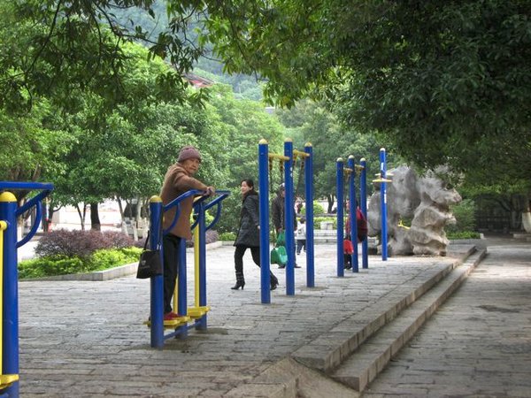 Their outdoor gym