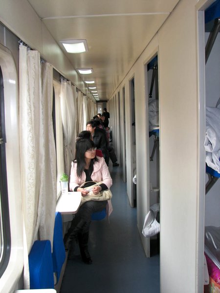 Hallway in train.