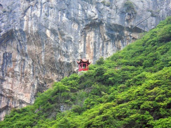 Pagoda on top of mountain
