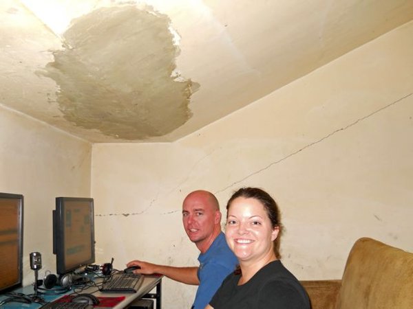 Myself and Steve,in the "you gonna die.. or get a rash" Internet cafe.