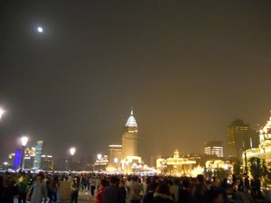 Streets of Shanghai at night.