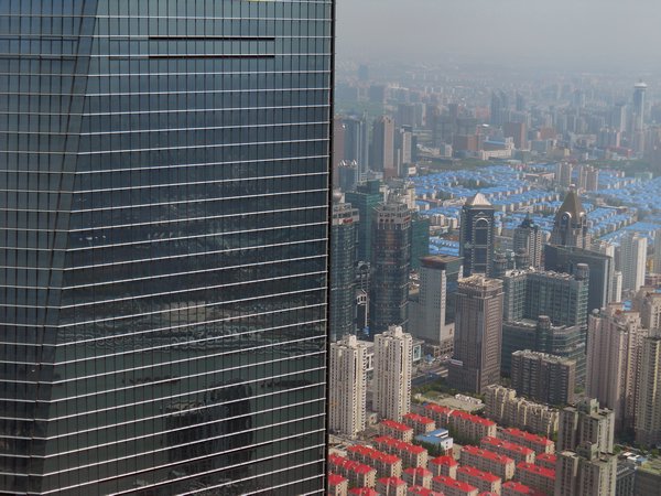 view from Jin Tower (side of Shanghai WFC)