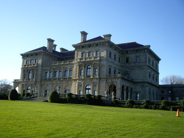 Back view of the mansion