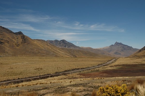The train line from Cusco to Puno