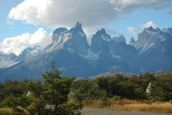 The Cuernos - view from our campsite (not bad!)