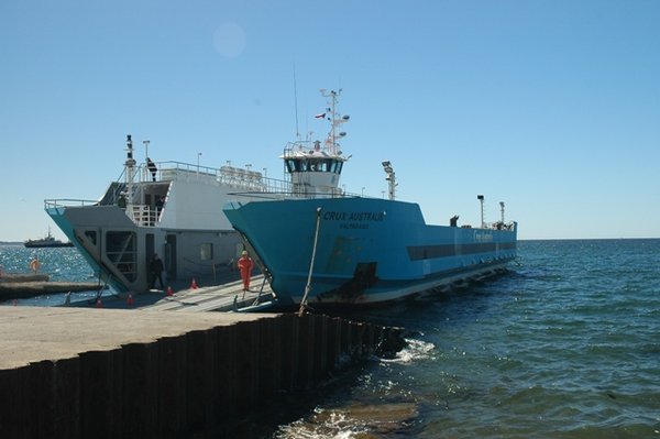 Transbordadora across the Magellan Strait