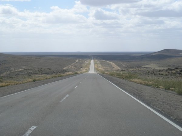 Often you can see 10km on one straight stretch of road