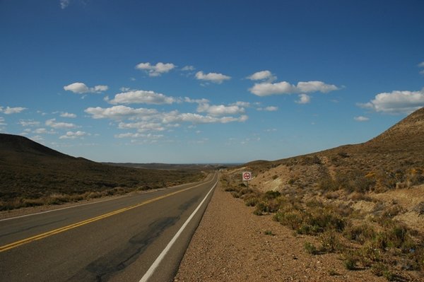 Ruta 3, Santa Cruz province - more miles and miles of nothing, but at least it's paved