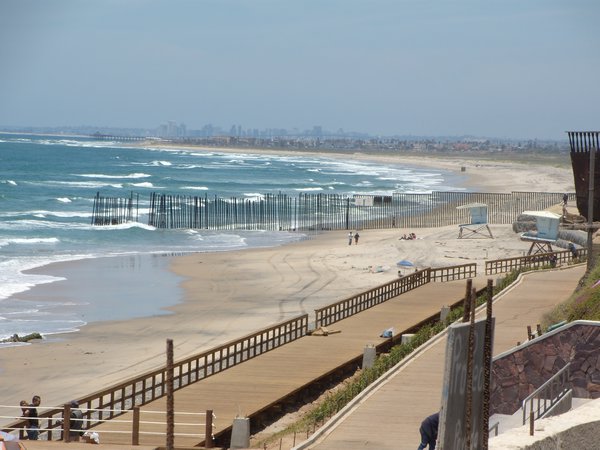 Looking toward the border and San Diego