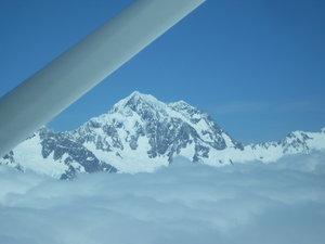Mt Cook from the skydiving plane
