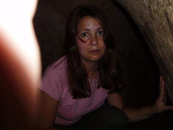 Viet Cong Emma in the tunnels