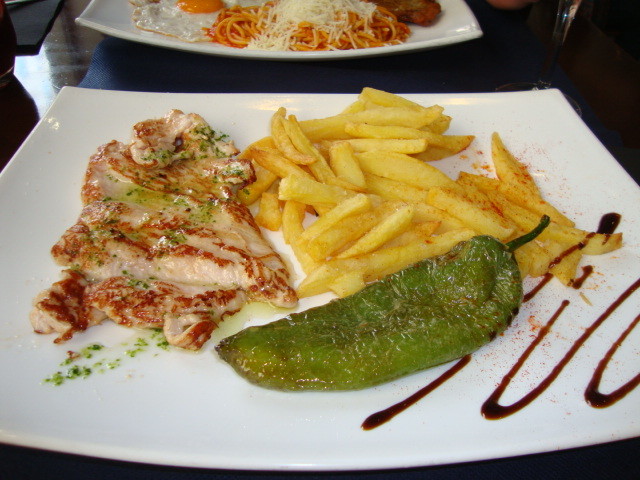 the first ever meal in europe, chicken & olive oil