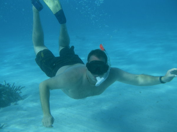 Neil snorkeling