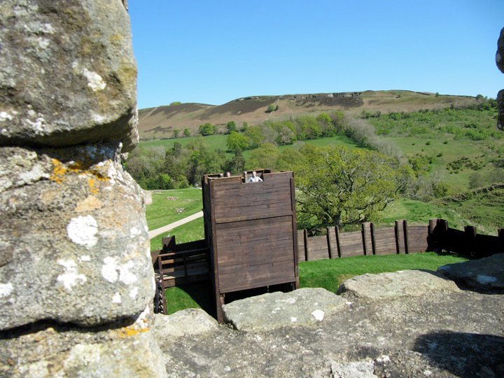 The wooden fort from the stone fort