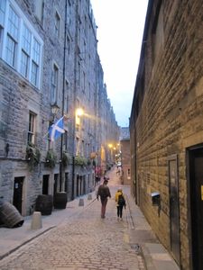The back streets of Edinburgh