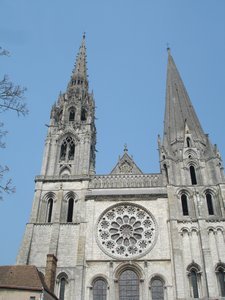 Rose window exterior, Notre Dame