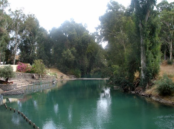 baptismal site on  Jordan River