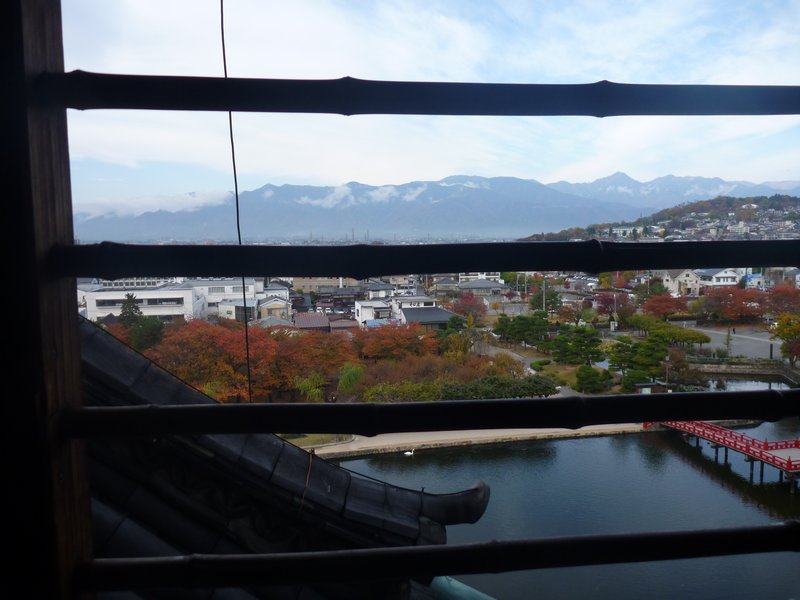 View from top floor of Matsumoto Castle