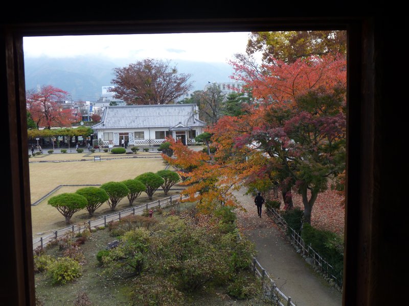 View over the gardens from Matsumoto Castle