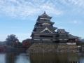 Across the moat from Matsumoto Castle