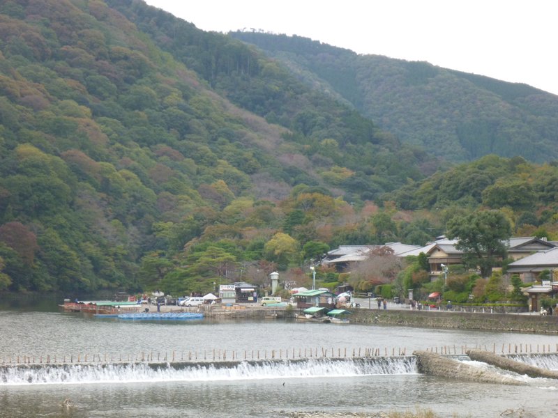 View from Arashiyama bridge