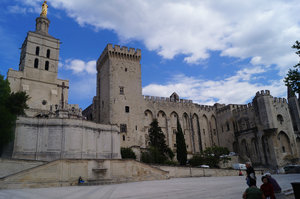 Avignon cathedral, former home of the Pope