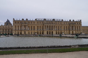 Versailles from the rear across the fountain