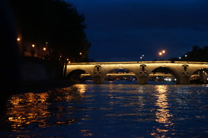 Night cruise on the Seine