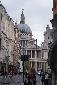 St Paul's Cathedral from Fleet street