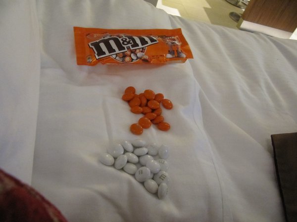 I wonder who these M and M's belong to??!