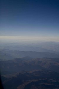 flying above the Andes