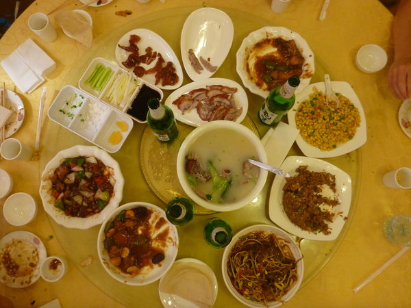 Typical Chinese meal