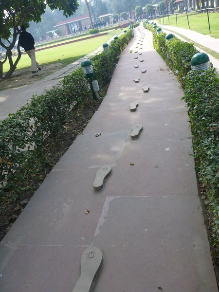 Gandhi's footprints