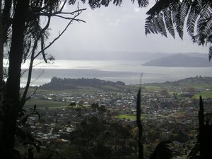 Rotorua and lake