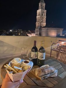 Our First Dinner in Split