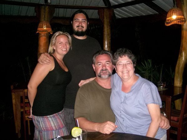 the last dinner in costa rica with the fam