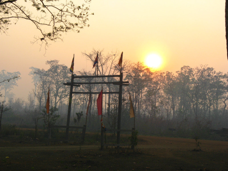 pagoda sunrise