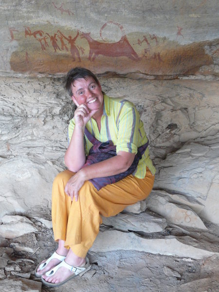 Me and the rock paintings. 