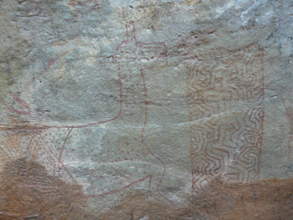 Ten thousand year old rock paintings!