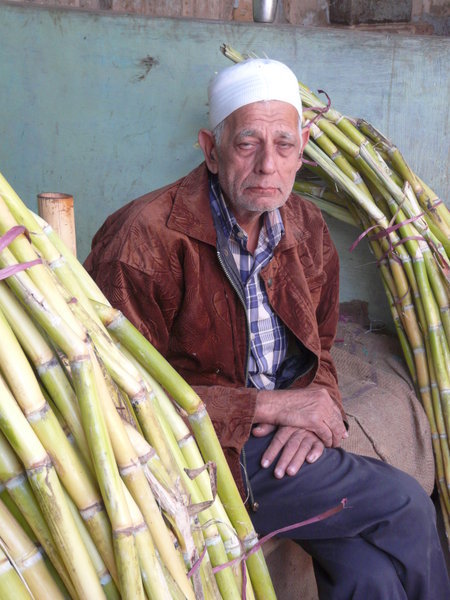 Sugar cane man. 