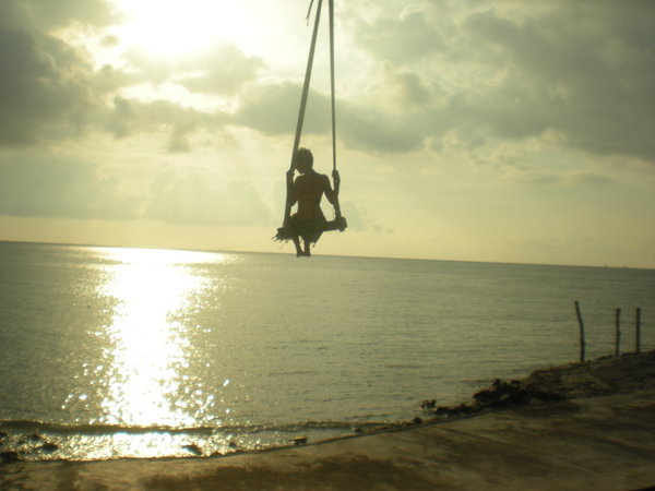 Swinging away the day!