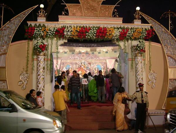 Entrance to the Pandal