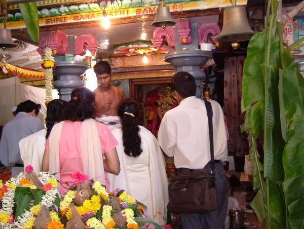 Puja at Small Temple