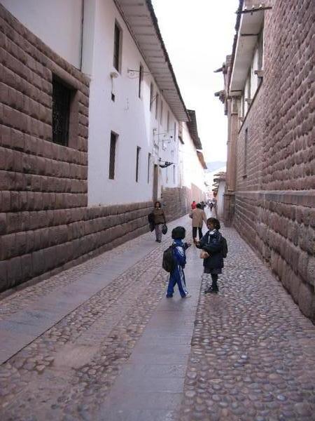 Inca walls in Calle Loreto