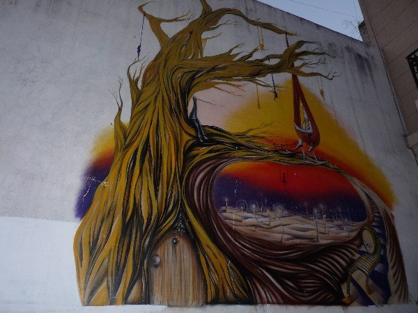 mooie graffiti in Buenos Aires