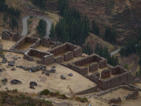 Oude Inca centrum bij Pisaq