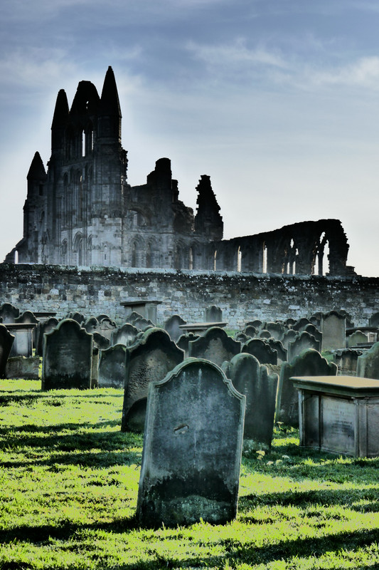 St Marys Church Graveyard & Whitby Abbey 