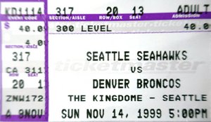 Denver Broncos at Swattle Seahawks 1999