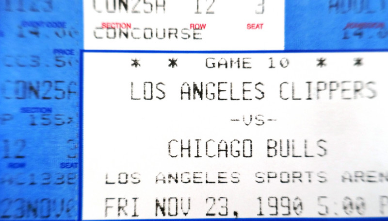 Chicago Bulls at LA Clippers 1990