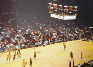 Denver Nuggets at LA Lakers 1990